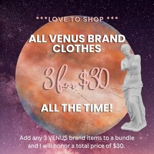 LOVE to Shop! All VENUS Brand Clothes 3 for $30
